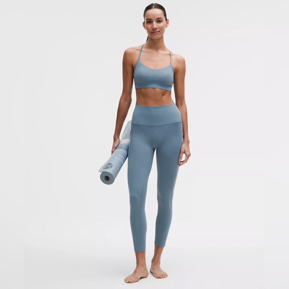 Lululemon Align High Rise Pant Pockets 25” Blue Leggings Size 14